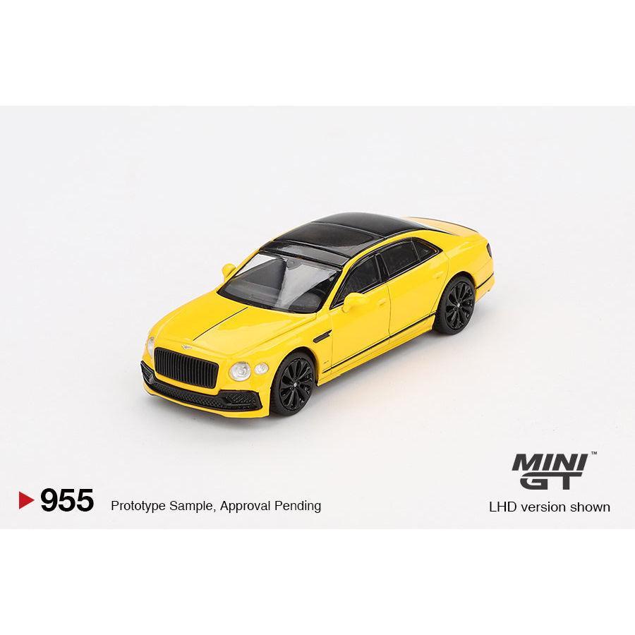 [HÀNG CÓ SẴN] Mocus Mô hình xe Mini GT 1:64 Bentley Flying Spur Monaco Yellow 955