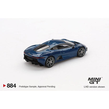 [HÀNG CÓ SẴN] Mocus Mô hình xe Mini GT 1:64 Jaguar C-X75 Blue 884