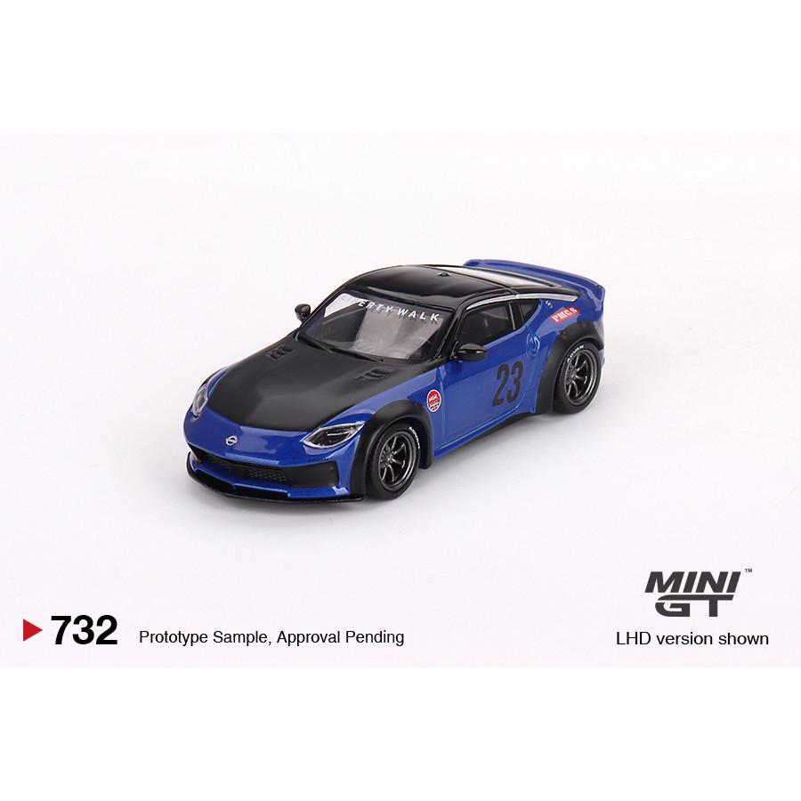[HÀNG CÓ SẴN] Mô hình xe Mini GT 1:64 Nissan Z LBNATION WORKS Serian Blue MGT00732