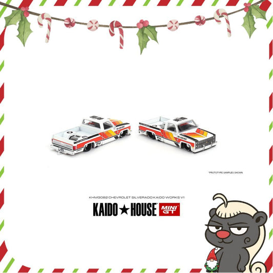 [HÀNG CÓ SẴN] Mô hình xe KAIDO HOUSE 1:64 Chevrolet Silverado KAIDO WORKS V1 KHMG082