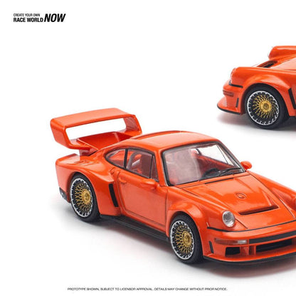 [HÀNG CÓ SẴN] Mô hình xe POPRACE 1:64 SINGER DLS TURBO (TRACK) ORANGE PR640131