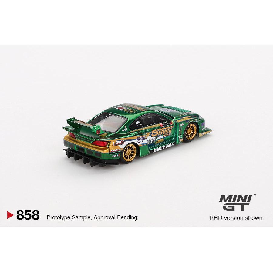 [HÀNG CÓ SẴN] Mocus Mô hình xe Mini GT 1:64 Nissan LB-Super Silhouette S15 SILVIA LBWK 2024 Fausto Racing 858