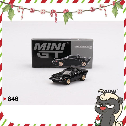 [HÀNG CÓ SẴN] Mocus Mô hình xe Mini GT 1:64 Lancia Stratos HF Stradale Nero 846