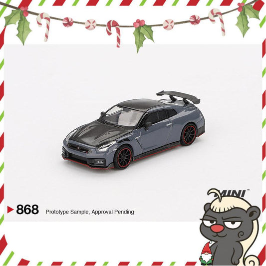 [HÀNG CÓ SẴN] Mocus Mô hình xe Mini GT 1:64 Nissan GT-R Nismo 2024 NISMO Stealth Gray 868