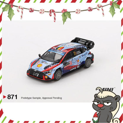 [HÀNG CÓ SẴN] Mocus Mô hình xe Mini GT 1:64 Hyundai i20 N Rally1 Hybrid #11 2024 Rallye Monte-Carlo Winner 871
