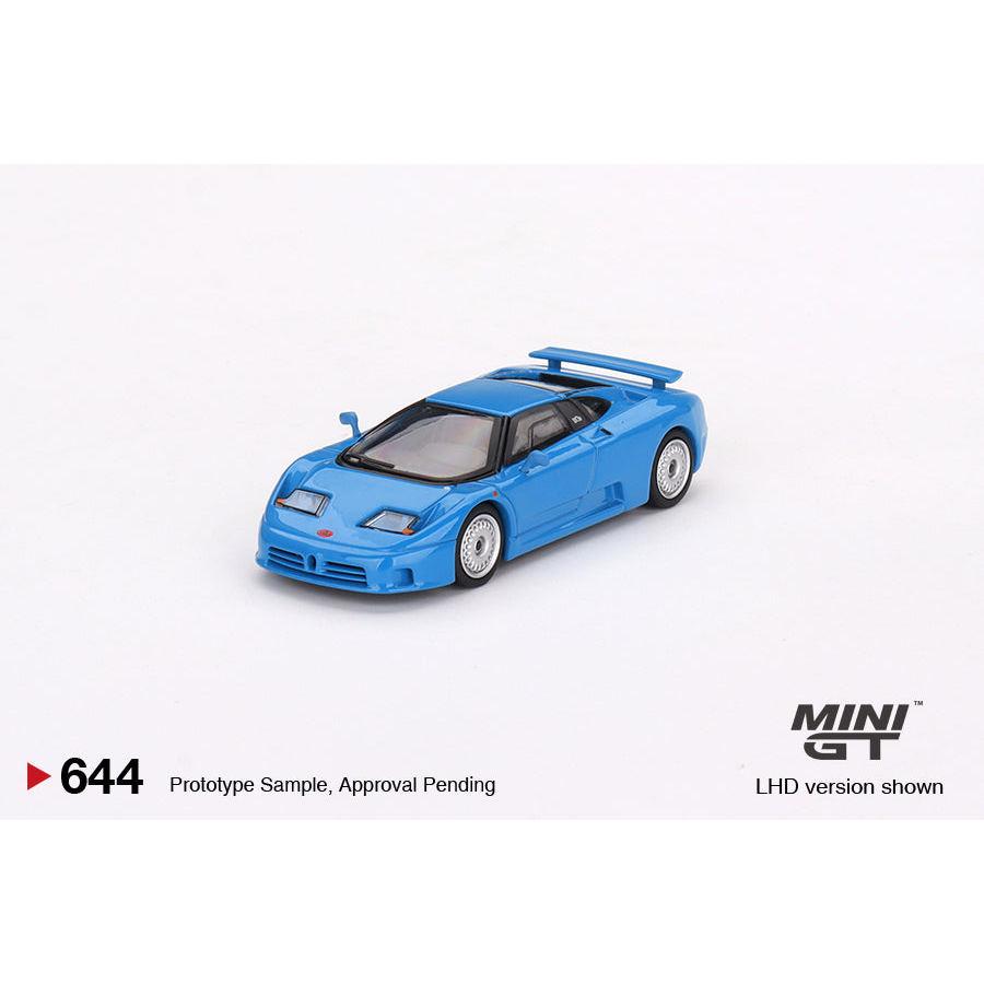 [HÀNG CÓ SẴN] Mocus Mô hình xe Mini GT 1:64 Bugatti EB110 GT Blu Bugatti 0644