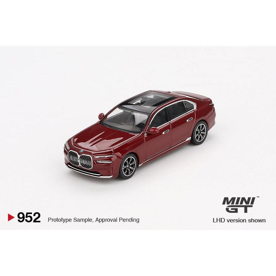 [HÀNG CÓ SẴN] Mocus Mô hình xe Mini GT 1:64 BMW i7 xDrive60 Aventurin 952