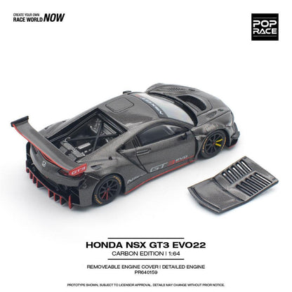 [HÀNG CÓ SẴN] Mô hình xe POPRACE 1:64 HONDA NSX GT3 EVO22 CARBON EDITION PR640159