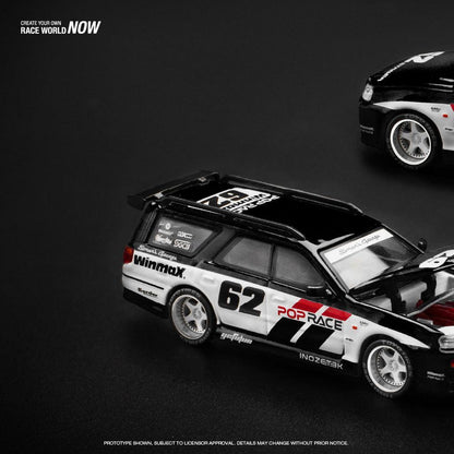 [HÀNG CÓ SẴN] Mô hình xe POPRACE 1:64 NISSAN STAGEA SIM0N'S GARAGE 62 - BLACK PR640211