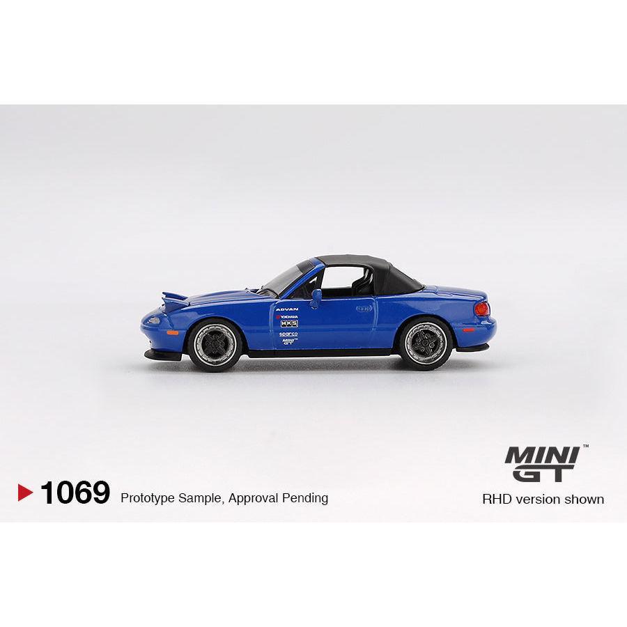 [HÀNG CÓ SẴN] Mocus Mô hình xe Mini GT 1:64 Mazda Miata MX-5 (NA) Tuned Dark Blue 1069