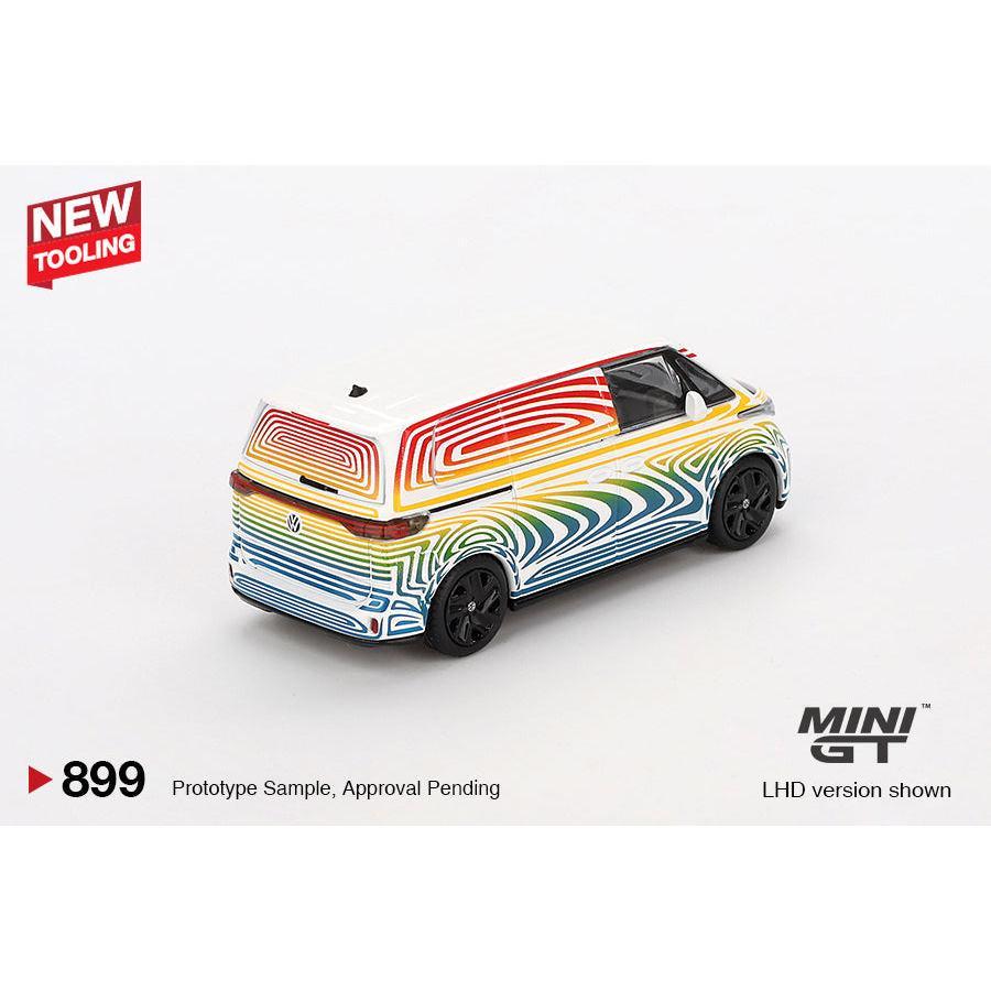 [HÀNG CÓ SẴN] Mocus Mô hình xe Mini GT 1:64 Volkswagen ID. Buzz Prototype "Rainbow" 899