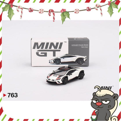 [HÀNG CÓ SẴN] Mocus Mô hình xe Mini GT 1:64 Lamborghini Huracán Sterrato Bianco Asopo 763