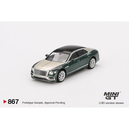 [HÀNG CÓ SẴN] Mocus Mô hình xe Mini GT 1:64 Bentley Flying Spur White Sand Verdant 867