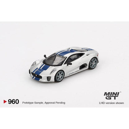[HÀNG CÓ SẴN] Mocus Mô hình xe Mini GT 1:64 Jaguar C-X75 Silver 960