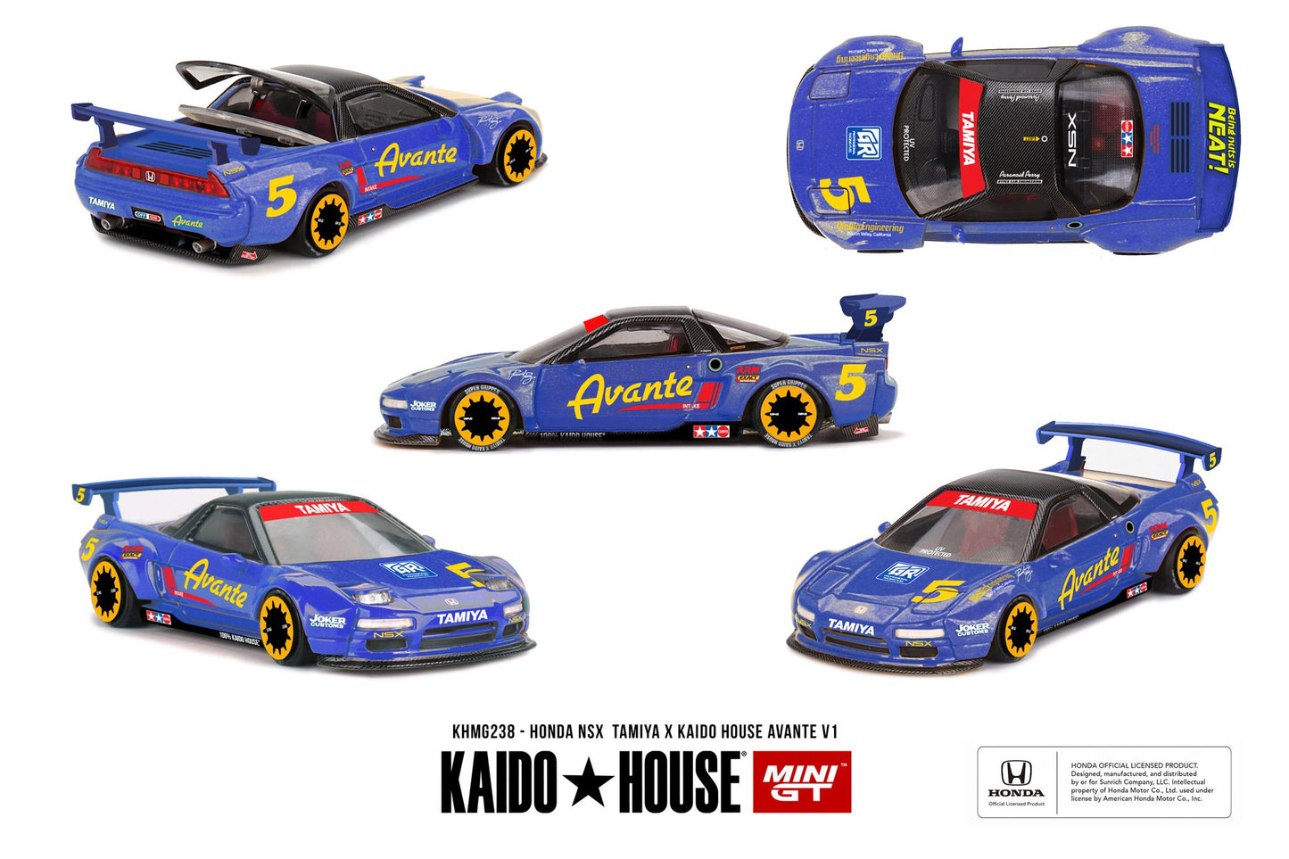 [Mocus Bán lượt mua trước] Sắp ra mắt Quý 01/2026 mô hình xe Mini GT Kaido House 1:64 Honda NSX  TAMIYA x KAIDO HOUSE AVANTE V1 KHMG238