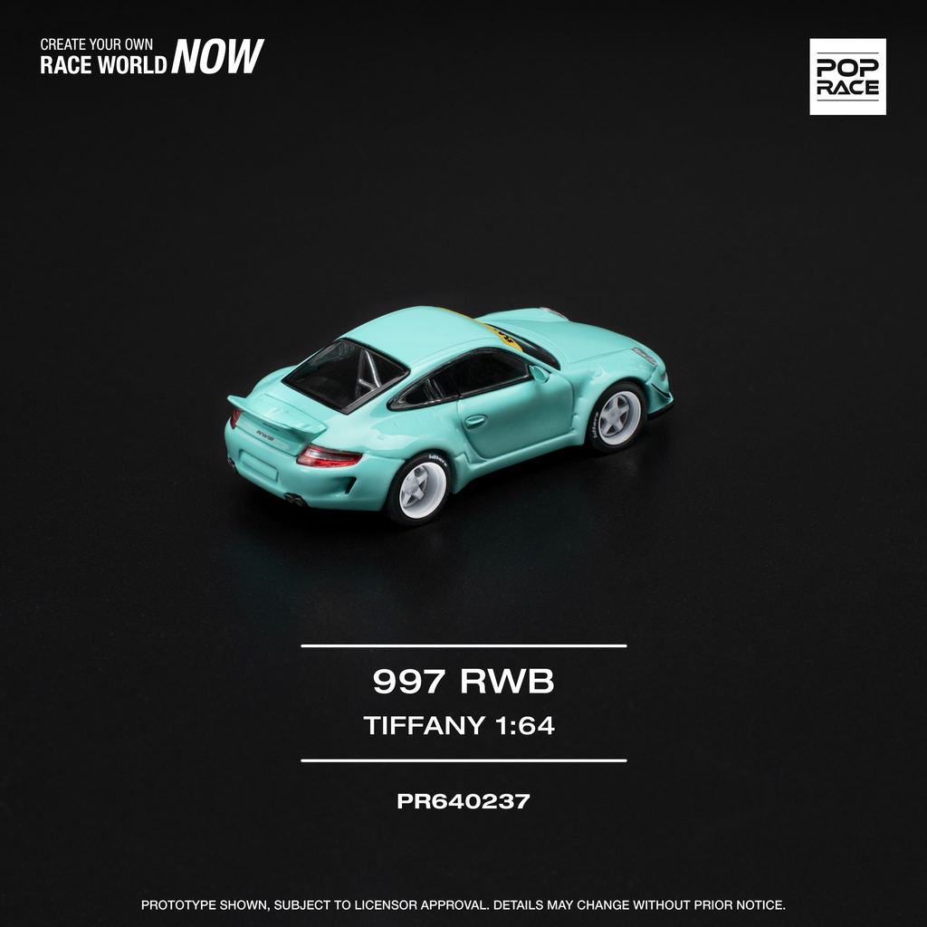[HÀNG CÓ SẴN] Mô hình xe POPRACE 1:64 RWB 997 TIFFANY BLUE PR640237