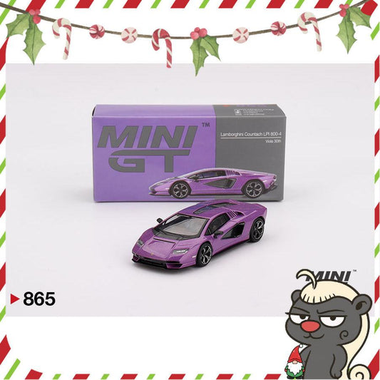 [HÀNG CÓ SẴN] Mocus Mô hình xe Mini GT 1:64 Lamborghini Countach LPI 800-4 Viola 30th 865