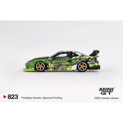 [HÀNG CÓ SẴN] Mocus Mô hình xe Mini GT 1:64 Nissan LB-Super Silhouette S15 SILVIA #555 V2 2024 Drift Japan 823