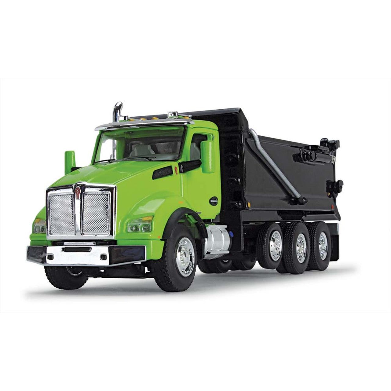 Mô hình xe DCP 1:64Lime Green/Black Kenworth T880 Rogue Dump 60-1413