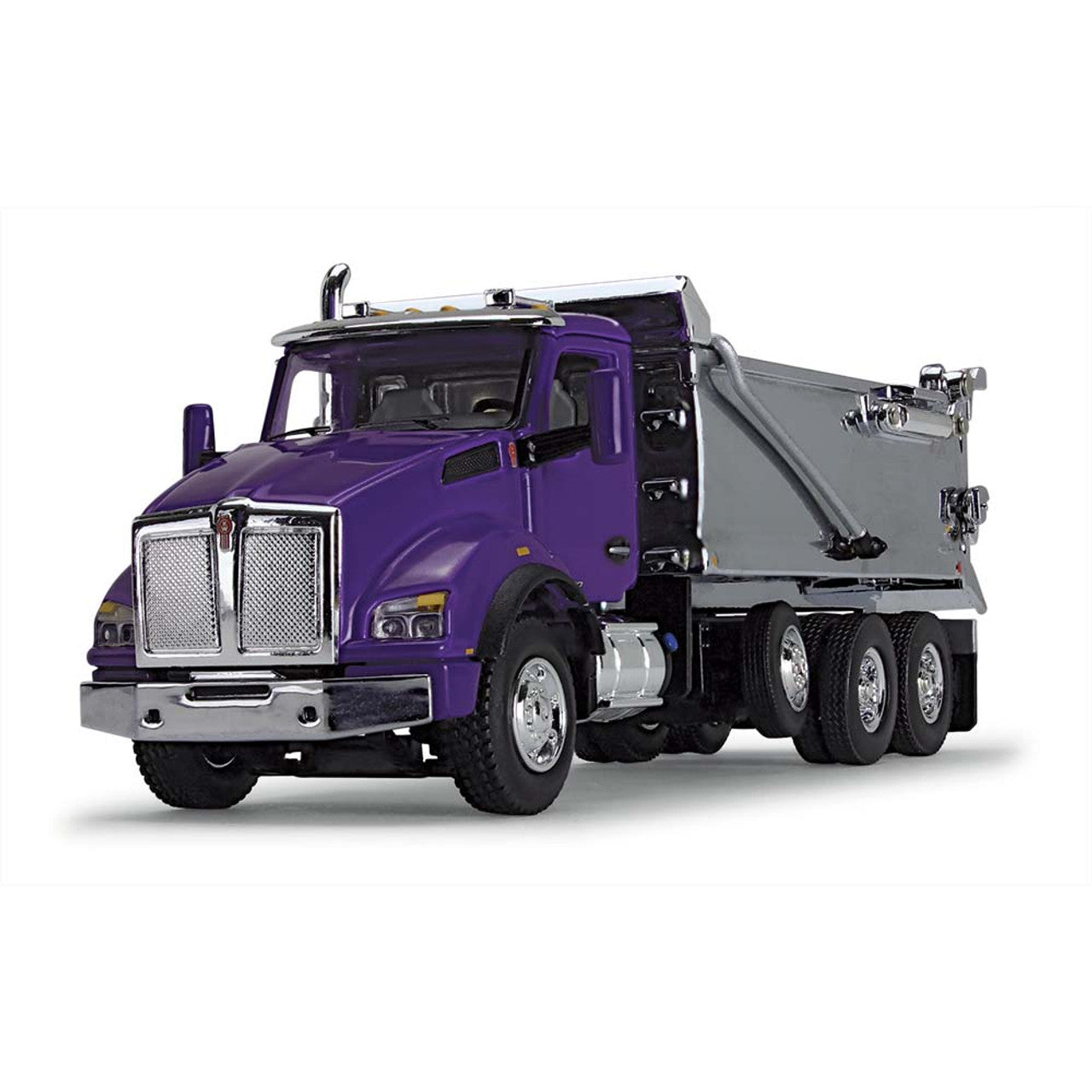 Mô hình xe DCP 1:64Purple Chrome Kenworth T880 Rogue Dump 60-1414