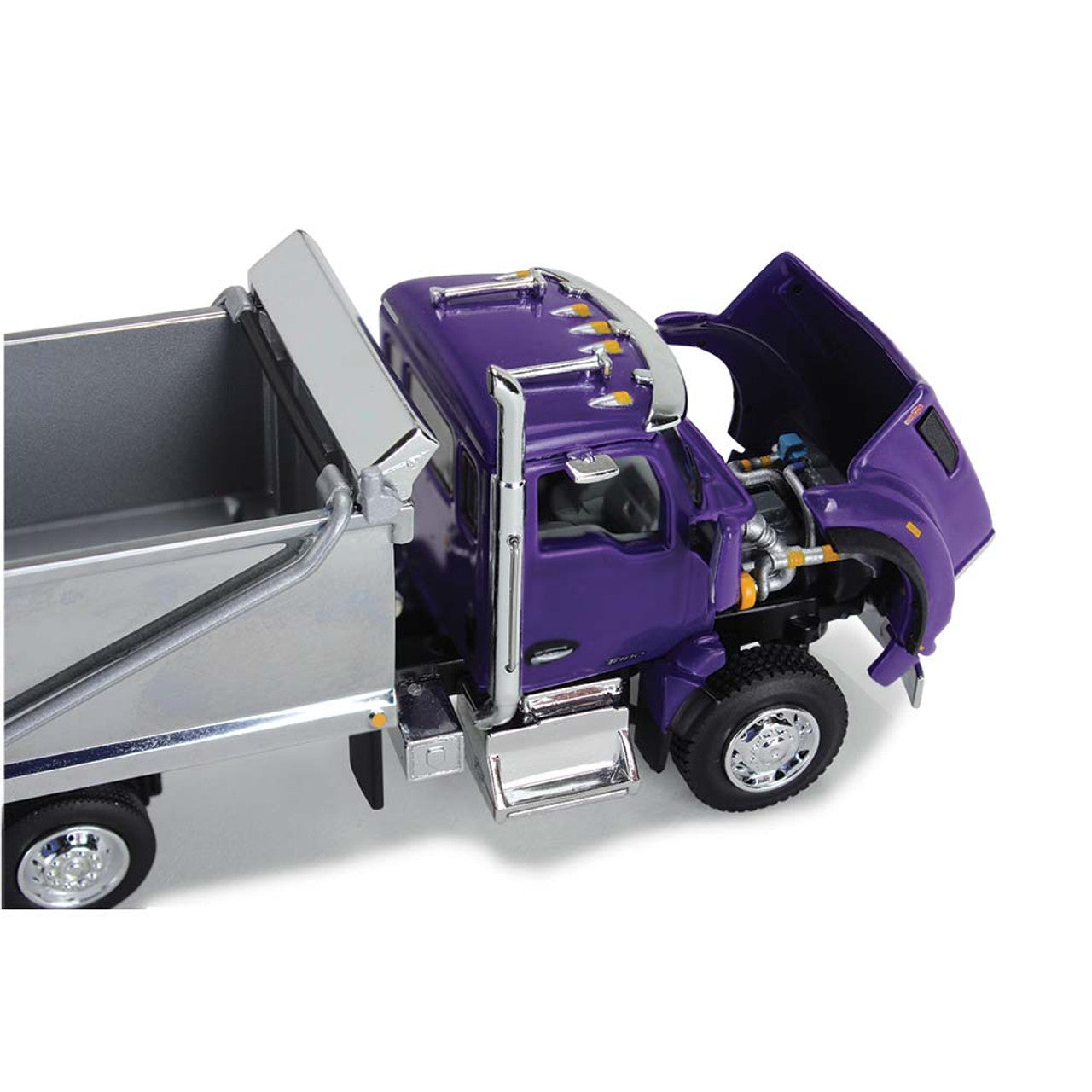 Mô hình xe DCP 1:64Purple Chrome Kenworth T880 Rogue Dump 60-1414