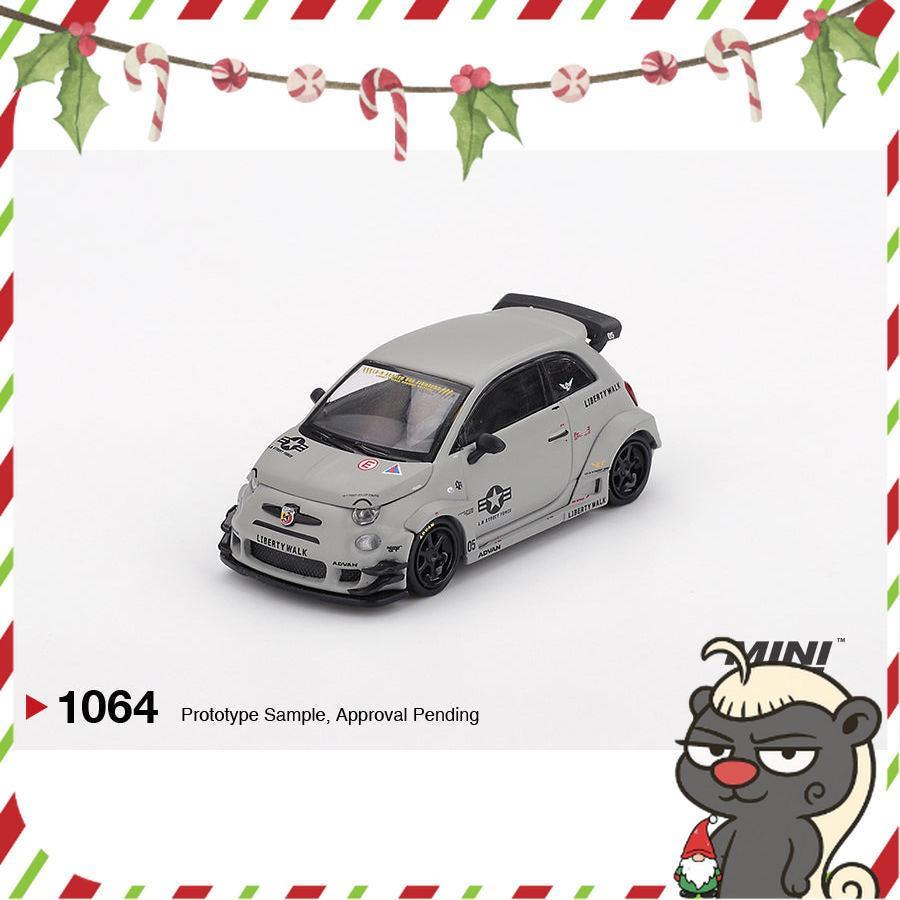 [HÀNG CÓ SẴN] Mocus Mô hình xe Mini GT 1:64 Abarth 595 LB-WORKS x Abas Works Fighters 1064