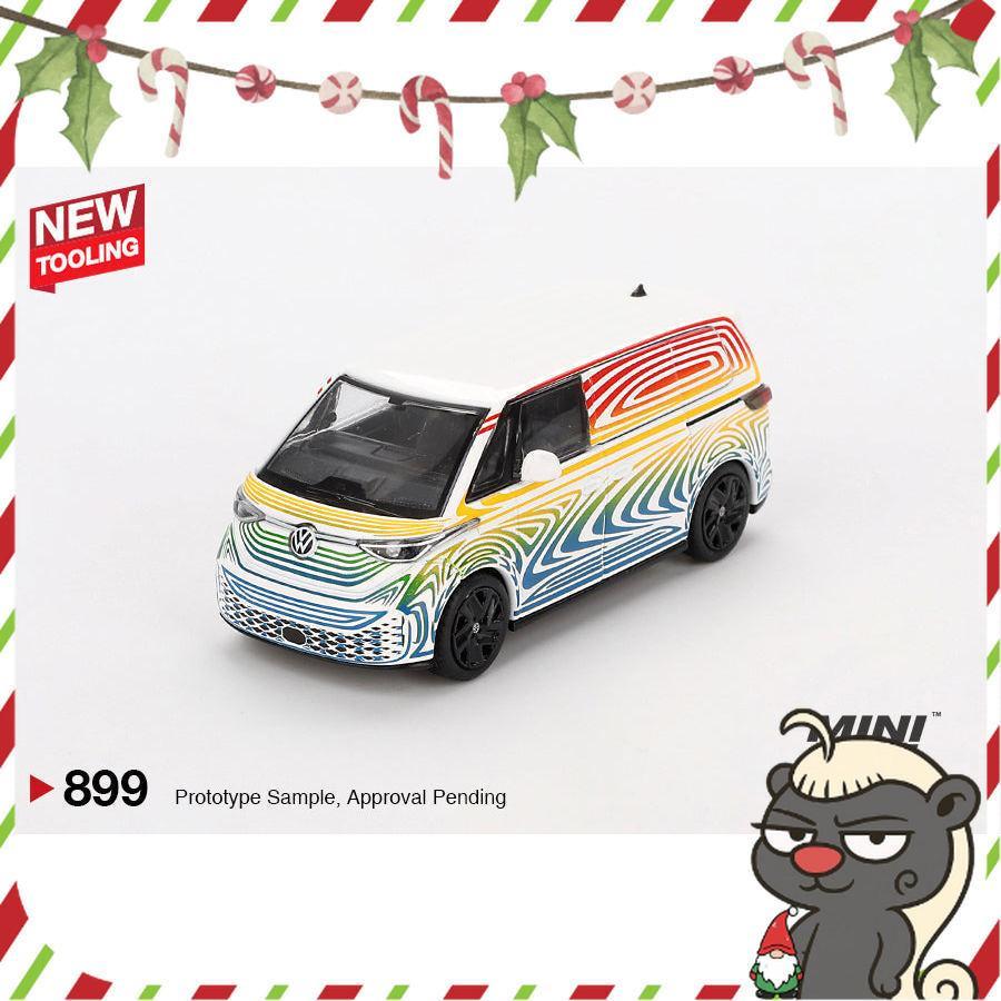 [HÀNG CÓ SẴN] Mocus Mô hình xe Mini GT 1:64 Volkswagen ID. Buzz Prototype "Rainbow" 899
