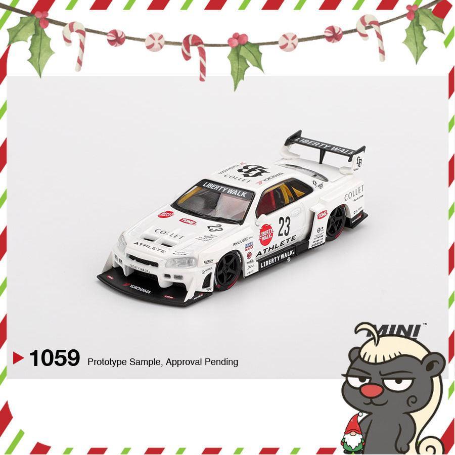 [HÀNG CÓ SẴN] Mocus Mô hình xe Mini GT 1:64 Nissan LB-ER34 Super Silhouette ATHLETE/COLLET 1059