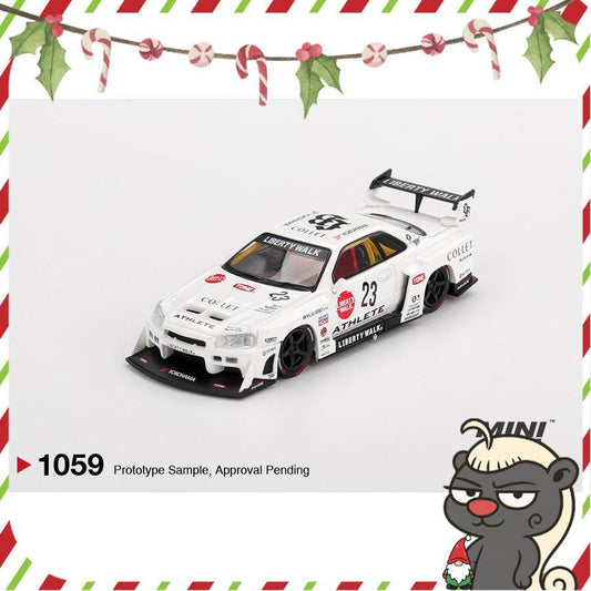 [HÀNG CÓ SẴN] Mocus Mô hình xe Mini GT 1:64 Nissan LB-ER34 Super Silhouette ATHLETE/COLLET 1059