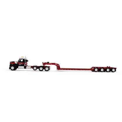 Mô hình xe DCP 1:64Mammoet Kenworth W990 Heavy Haul Day Cab & Fontaine Magnitude Tri-Axle Lowboy Trailer With Flip Tail 69-1869