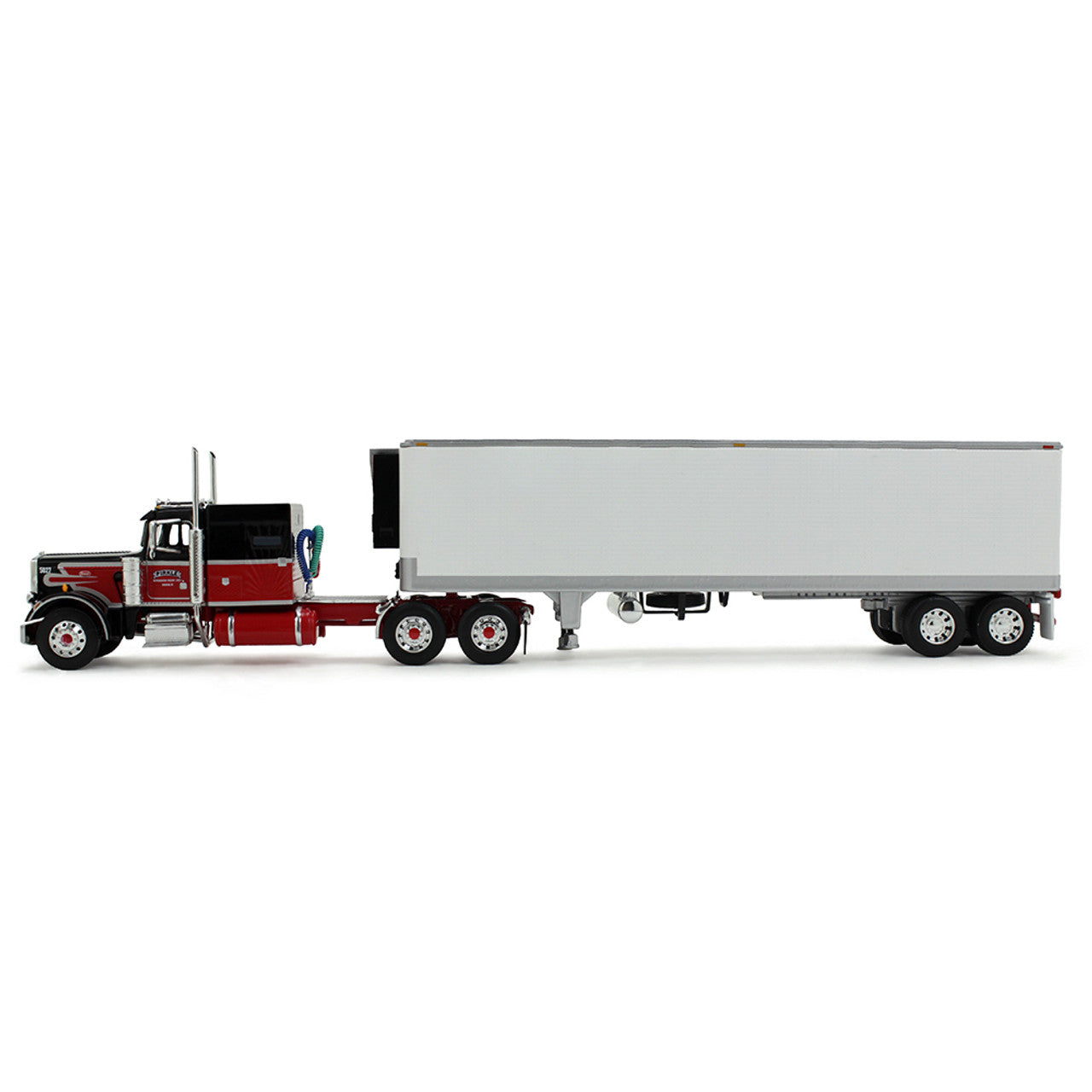 Mô hình xe DCP 1:64Legacy Series #1: Pirkle Refrigerated Freight Lines Peterbilt Model 359 With 60" Vintage Sleeper & 40' Vintage Trailer With Reefer 69-2017