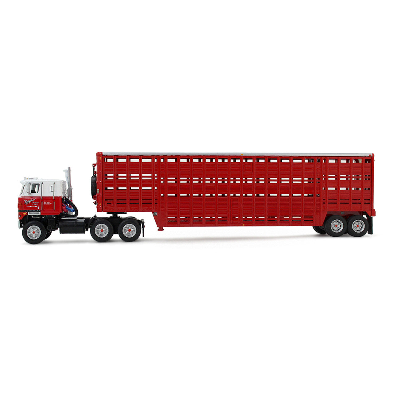 Mô hình xe DCP 1:64Koppes Truck Line International TranStar COE & 45' Wilson Vintage Livestock Trailer 69-2028