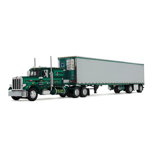 [PRE-SALE 08/2025] Mô hình xe DCP 1:64Big Rigs Series II #2: Hardwick Motor Freight Peterbilt Model 359 W/60" Vintage Sleeper & 53' Utility Trailer With Skirts 69-2100