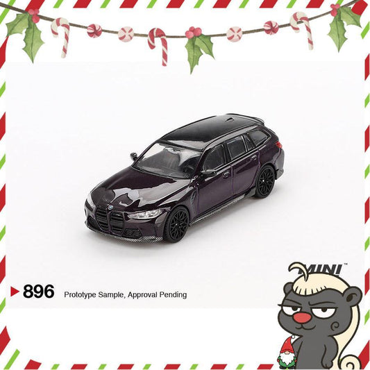 [HÀNG CÓ SẴN] Mocus Mô hình xe Mini GT 1:64 BMW M3 M Performance Touring Daytona Violet 896