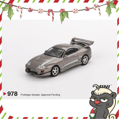 [HÀNG CÓ SẴN] Mocus Mô hình xe Mini GT 1:64 Toyota Supra VeilSide Combat V-II Combat Grey 978
