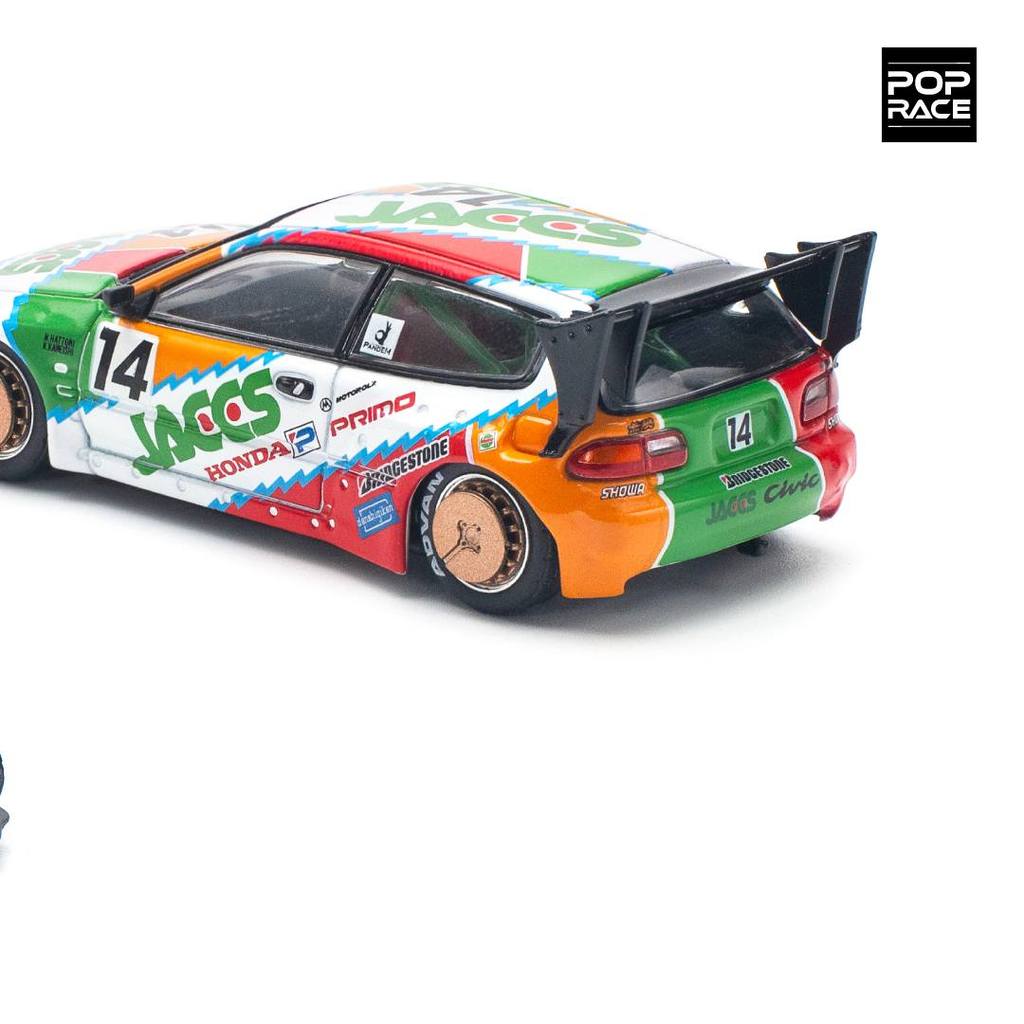 [HÀNG CÓ SẴN] Mô hình xe POPRACE 1:64 PANDEM CIVIC EG6 v1.5 JACCS PR640128