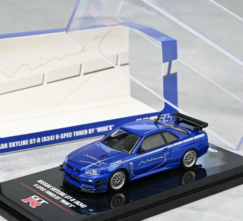 Mô hình xe INNO64 1/64 Nissan SKYLINE GTR R34 V-SPEC MINES