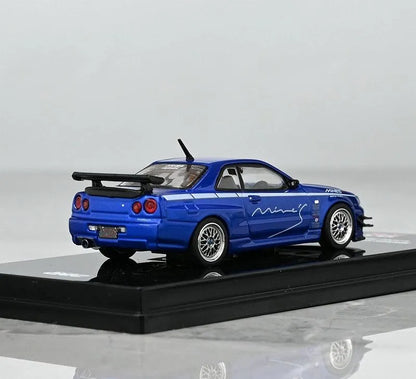 Mô hình xe INNO64 1/64 Nissan SKYLINE GTR R34 V-SPEC MINES