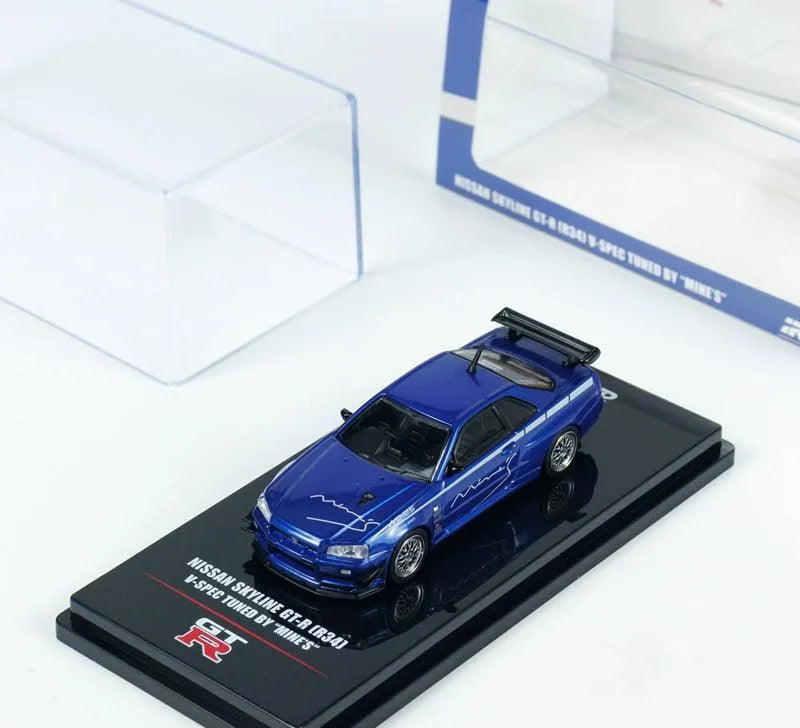 Mô hình xe INNO64 1/64 Nissan SKYLINE GTR R34 V-SPEC MINES