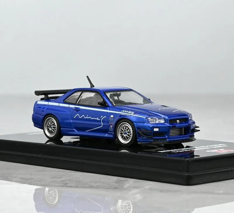 Mô hình xe INNO64 1/64 Nissan SKYLINE GTR R34 V-SPEC MINES