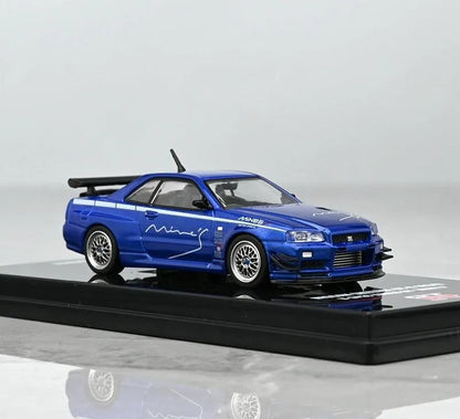 Mô hình xe INNO64 1/64 Nissan SKYLINE GTR R34 V-SPEC MINES