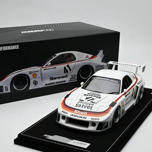 Mô hình xe INNO64 1/18 Mazda RX7 FD3S LB-SUPER SILHOUETTE resin