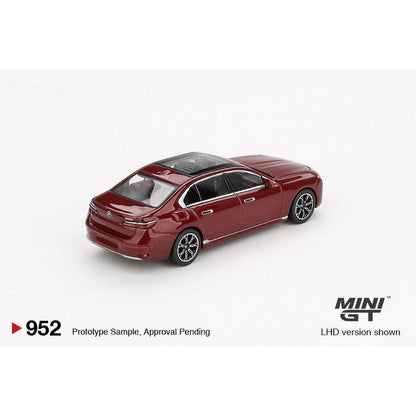 [HÀNG CÓ SẴN] Mocus Mô hình xe Mini GT 1:64 BMW i7 xDrive60 Aventurin 952