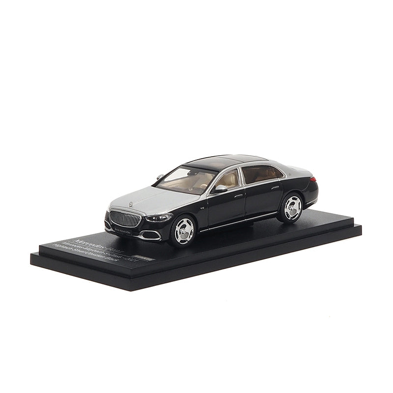 Mô hình xe ARbox(Almost Real) 1:64 Mercedes-Maybach S-Class 2021 Space Silver/Obsidian Black - 620120001