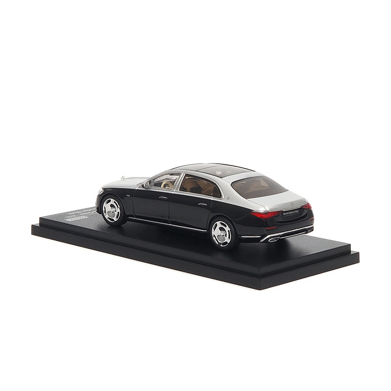 Mô hình xe ARbox(Almost Real) 1:64 Mercedes-Maybach S-Class 2021 Space Silver/Obsidian Black - 620120001