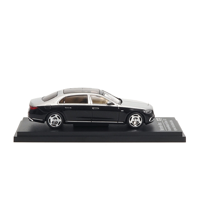 Mô hình xe ARbox(Almost Real) 1:64 Mercedes-Maybach S-Class 2021 Space Silver/Obsidian Black - 620120001
