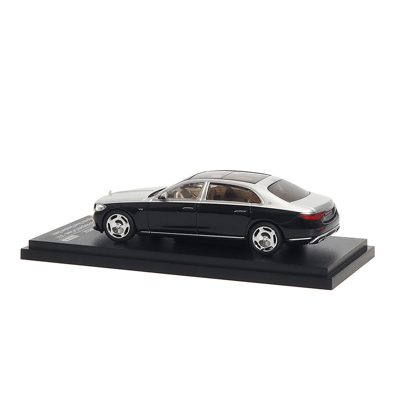 Mô hình xe ARbox(Almost Real) 1:64 Mercedes-Maybach S-Class 2021 Space Silver/Obsidian Black - 620120001