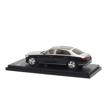 Mô hình xe ARbox(Almost Real) 1:64 Mercedes-Maybach S-Class 2021 Space Silver/Obsidian Black - 620120001