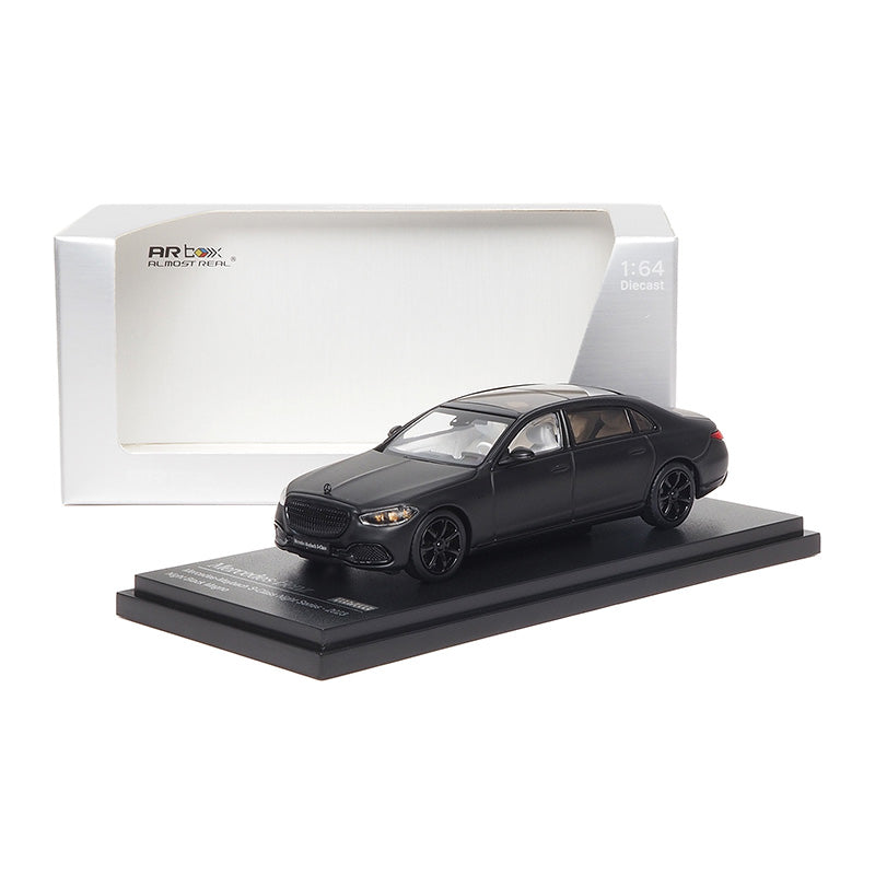 Mô hình xe ARbox(Almost Real) 1:64 Mercedes-Maybach S-Class Dark Night Series 2023 Matte Black - 620154001