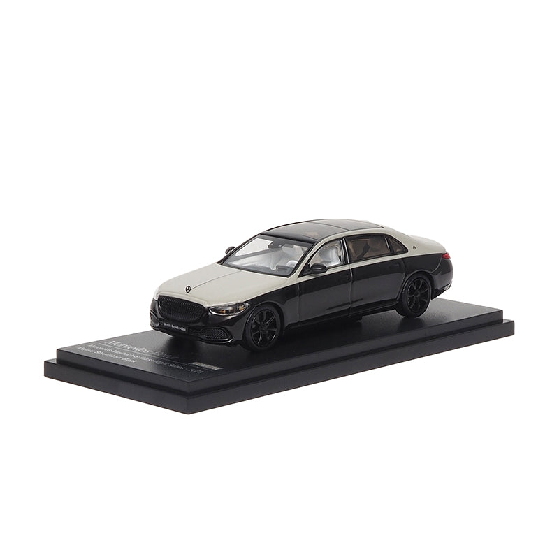 Mô hình xe ARbox(Almost Real) 1:64 Mercedes-Maybach S-Class Dark Night Series 2023 Model Haosha Silver/Agate Black - 620150001